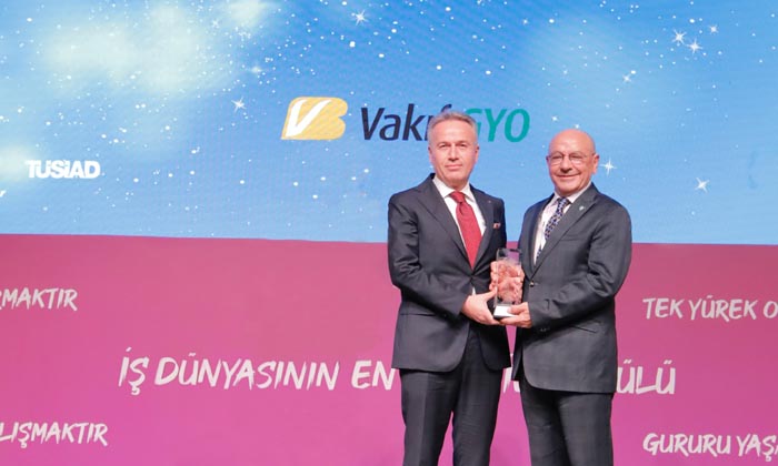 Vakıf GYO, Türkiye Mükemmellik Ödülü’nün sahibi oldu