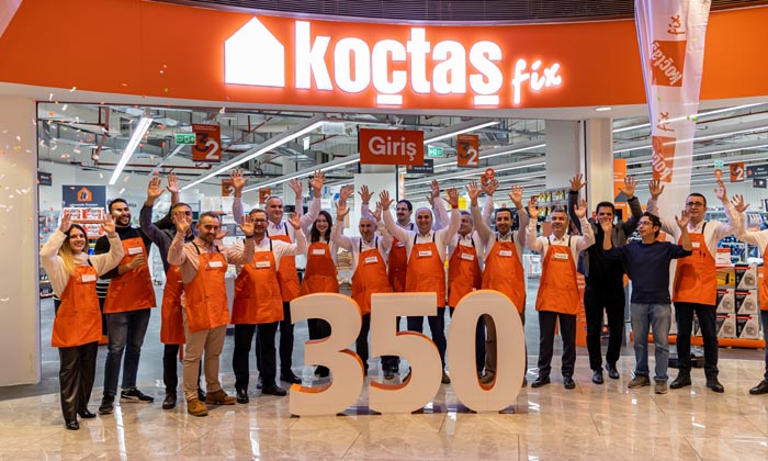 Koçtaş 350’inci mağazasını İstanbul Kartal Anatolium AVM’de hizmete açtı