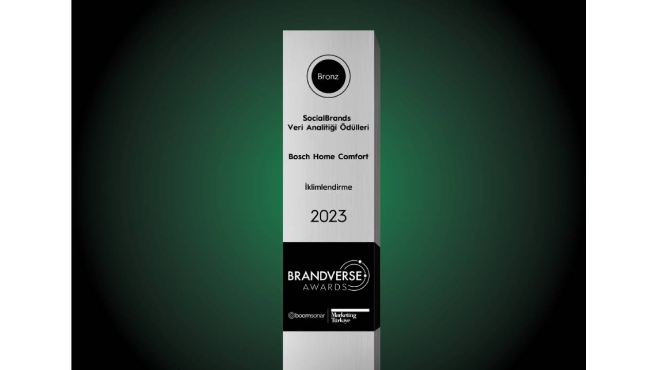 Bosch Home Comfort Group’a Brandverse Awards’ta Bronz Ödül
