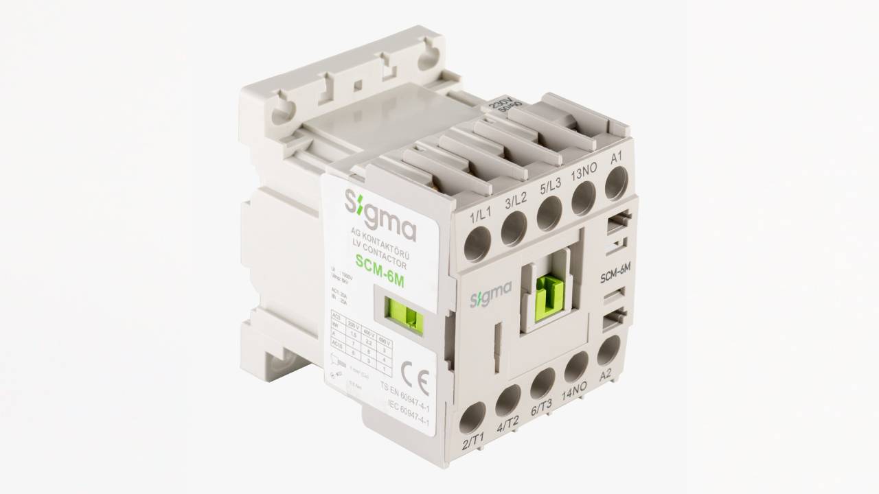 Sigma Elektrik mini tip kontaktörler ile kompakt bir çözüm sunuyor