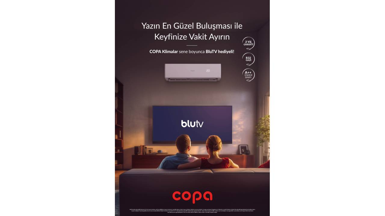 COPA Klima alanlara Blu TV aboneliği hediye