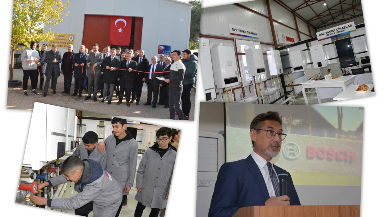 Bosch Home Comfort Türkiye, Manisa Mesleki ve Teknik Anadolu Lisesi’nde uygulama laboratuvarı açtı