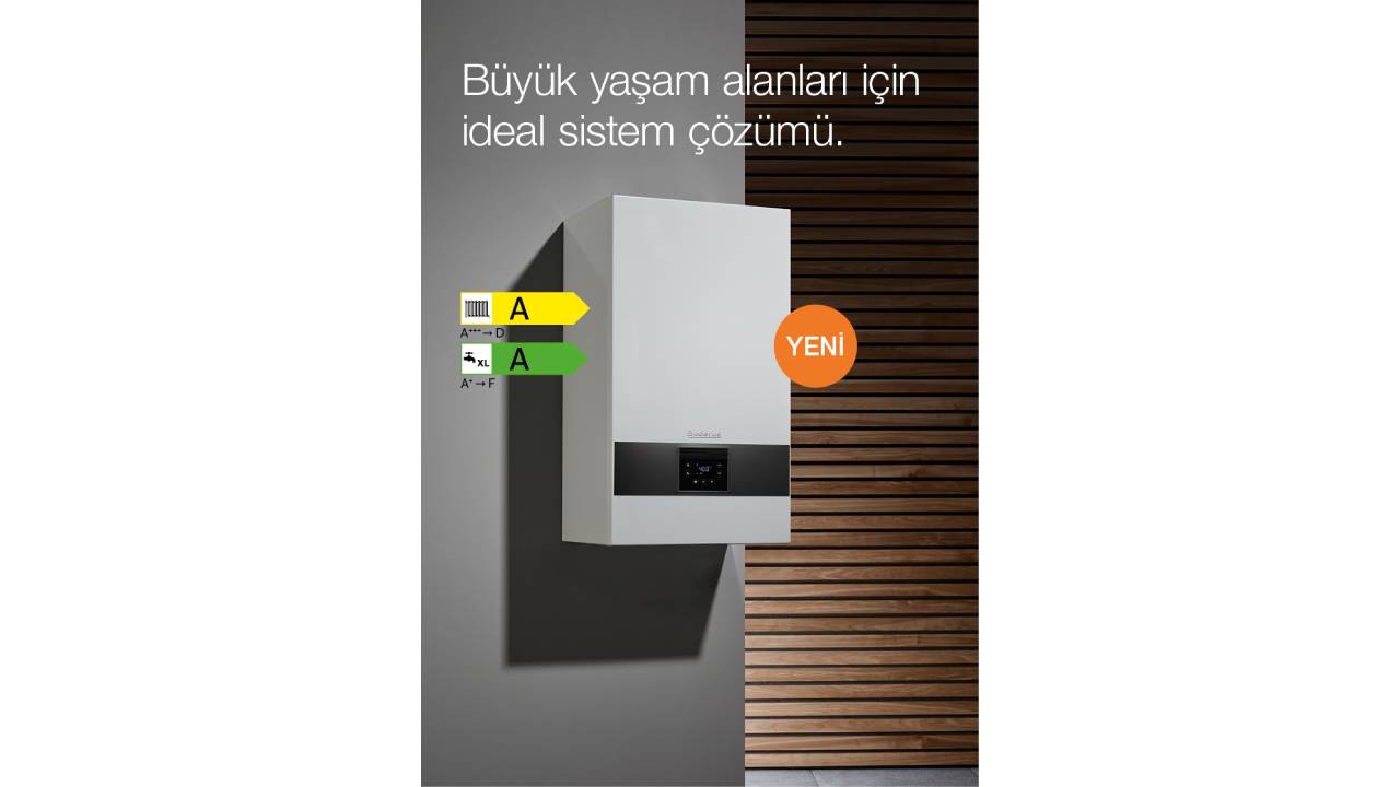 Buderus uzmanlığının yeni ürünü Logamax plus GB172i.2 kombi pazara sunuldu