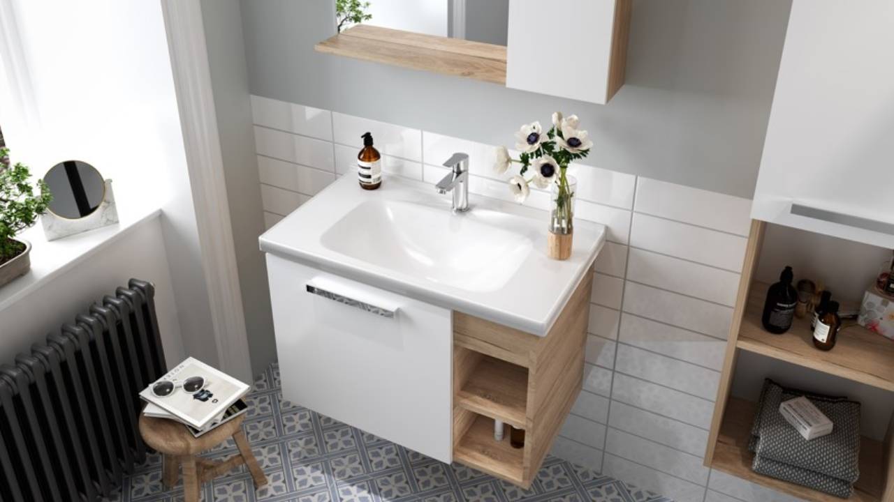 Kale Banyo’dan sade ve şık bir tasarım sunan  fonksiyonel banyo mobilyası: Mare