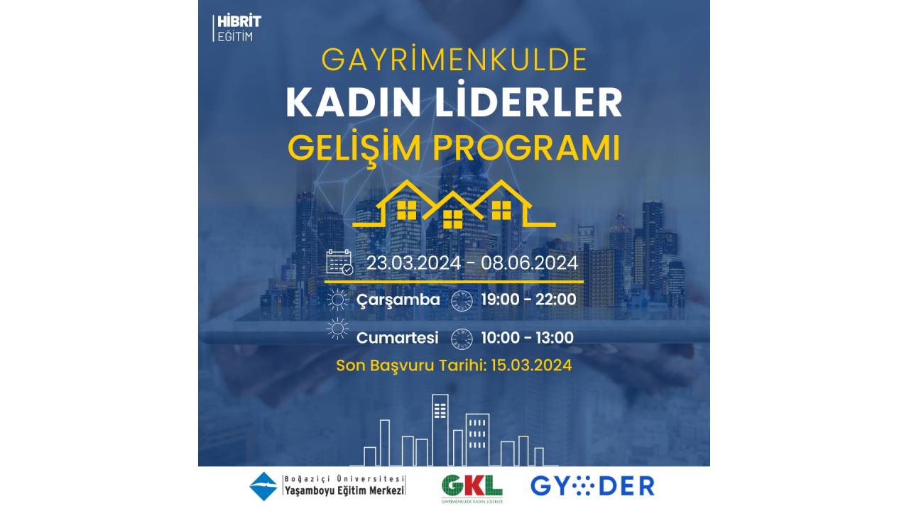 Gayrimenkulde Kadın Liderler Gelişim Programı 23 Mart’ta başlıyor