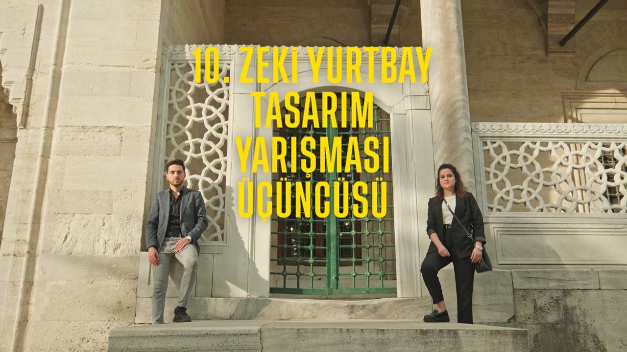 10. Zeki Yurtbay Tasarım Ödülleri üçüncüleri Ezgi Avcı ve Melih Alkan