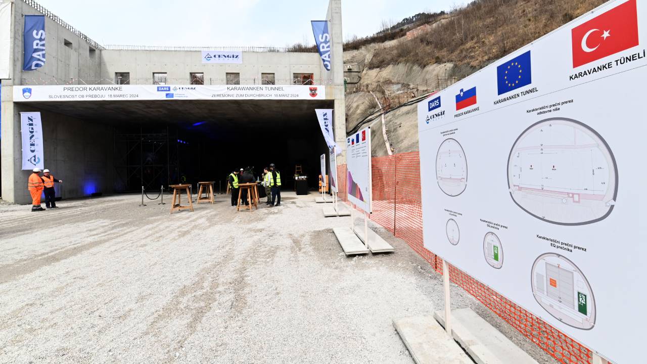 Akdeniz, Balkanlar ve Orta Avrupa’yı bağlayan Karavanke Tüneli’nde ışık göründü