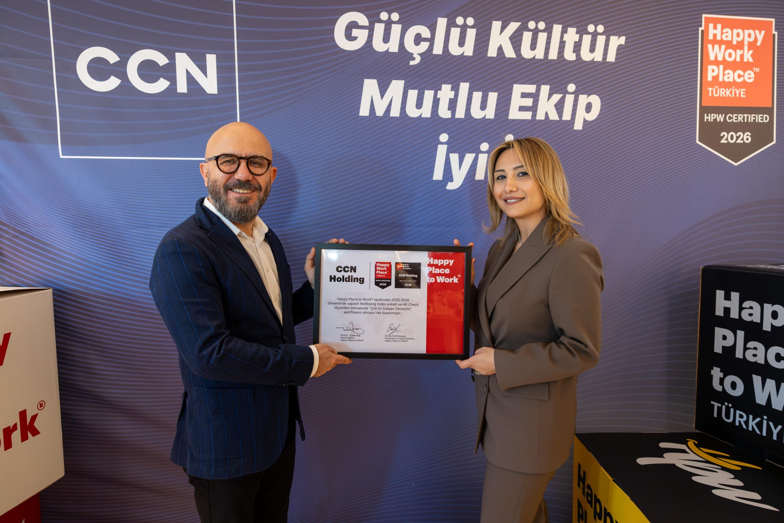 CCN Holding Grup Şirketleri Happy Place to Work’ten 10 Sertifika Aldı