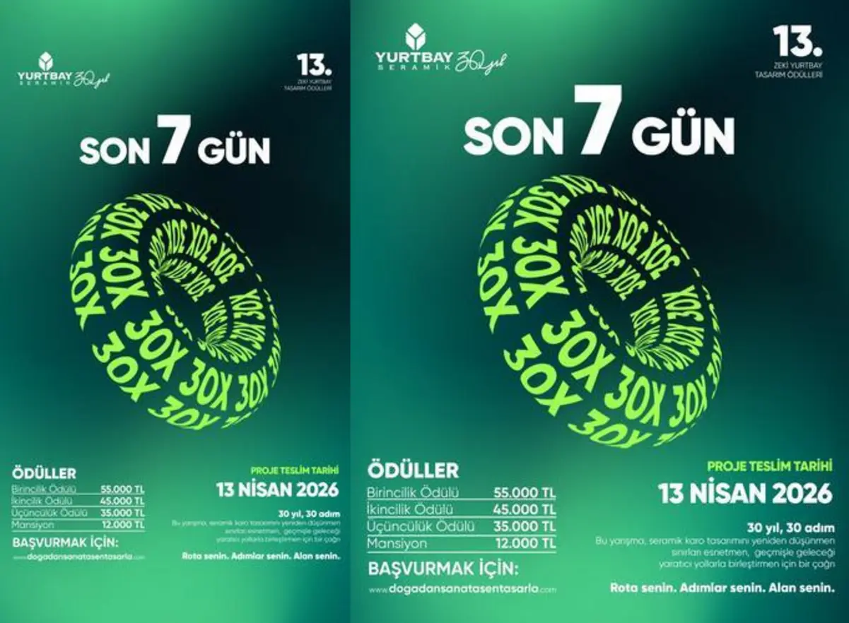 Yurtbay Tasarım Ödülleri’nde Son Başvuru Yaklaşıyor!