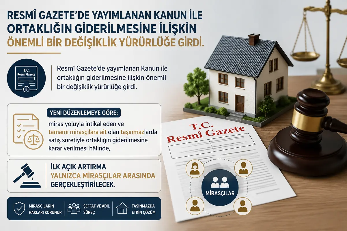 Ortaklık Giderilmesinde Mirasçılara Satın Alma Kolaylığı